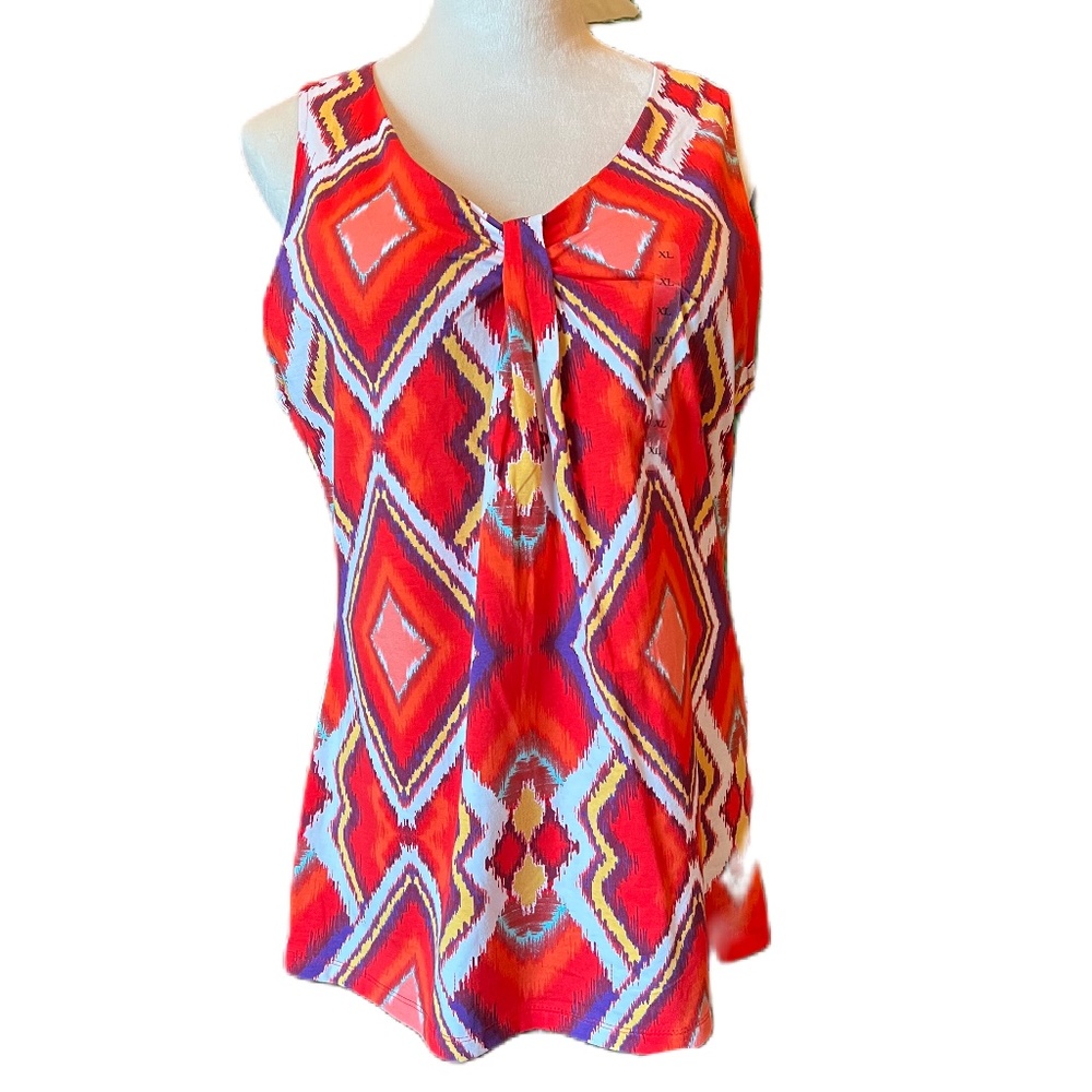 Ann Taylor NWT XL Top Sleeveless Multi Colors